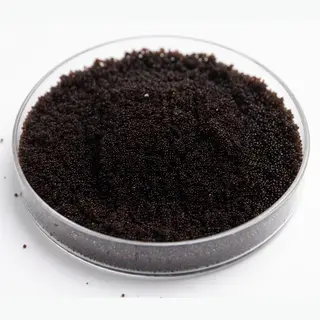 Catalyst Resins resin beads in a laboratory petri dish