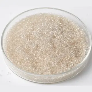 Macroporous Chelating Resins resin beads in a laboratory petri dish